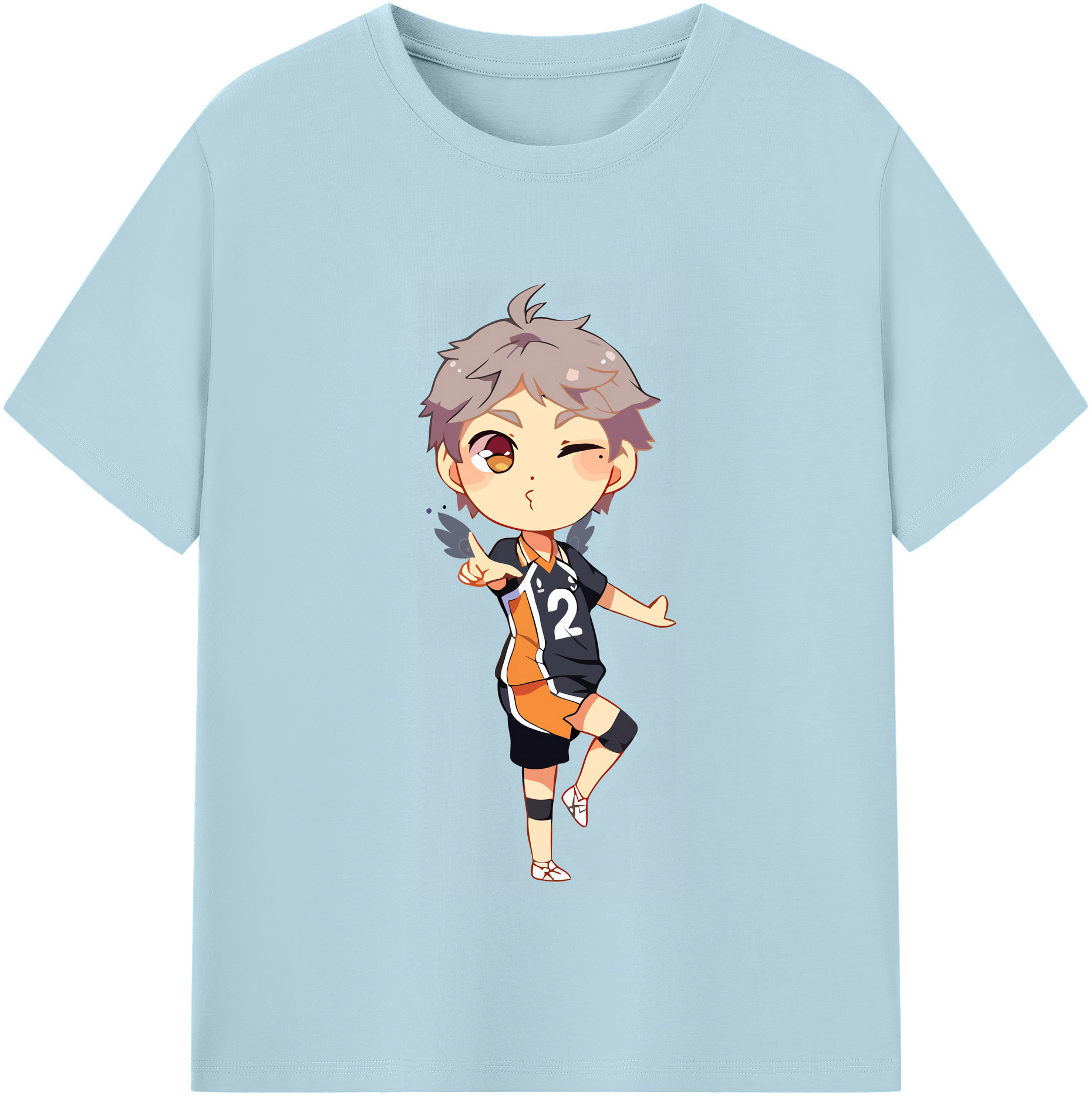 （画像用） ハイキュー!! Haikyu!! 綿100％半袖Tシャツ（フロントプリント）